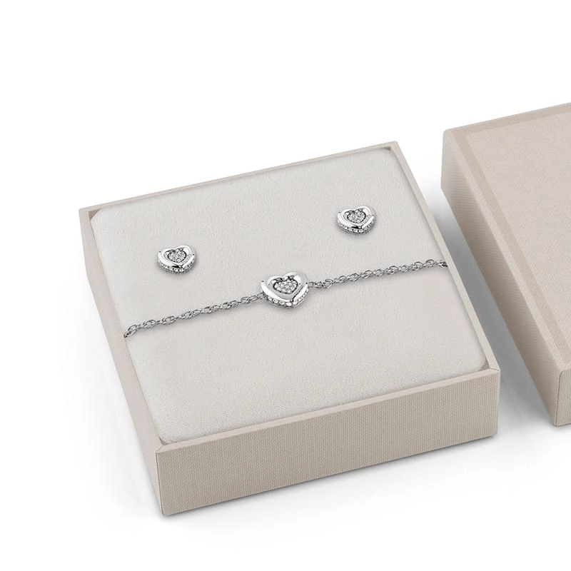 SET COLLAR Y AROS MUJER GUESS PLATEADO - 2