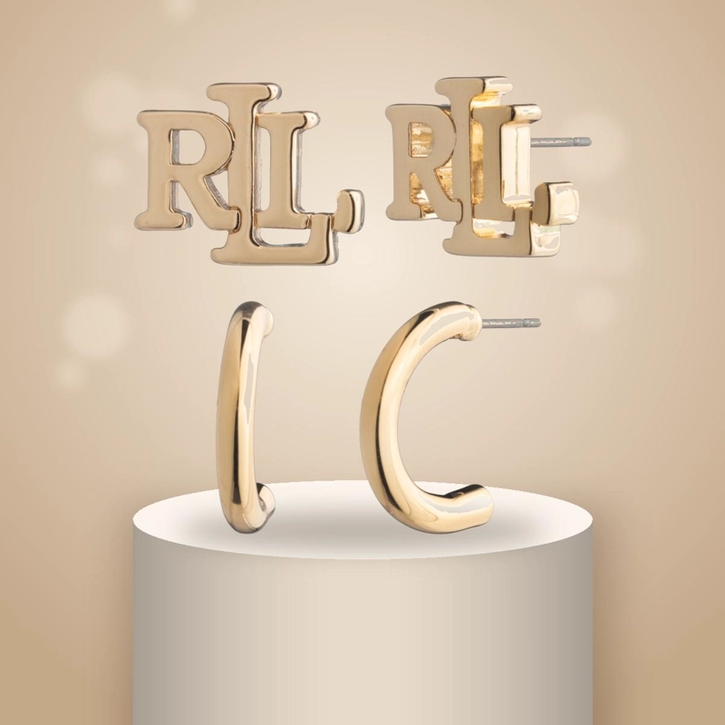 AROS MUJER RALPH LAUREN DORADO 14G01442 - 2
