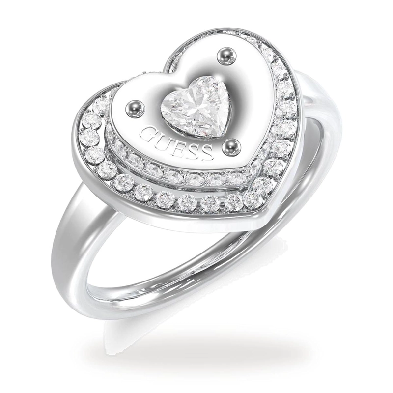 ANILLO MUJER GUESS PLATEADO JUBR05552JWRH52 - 1