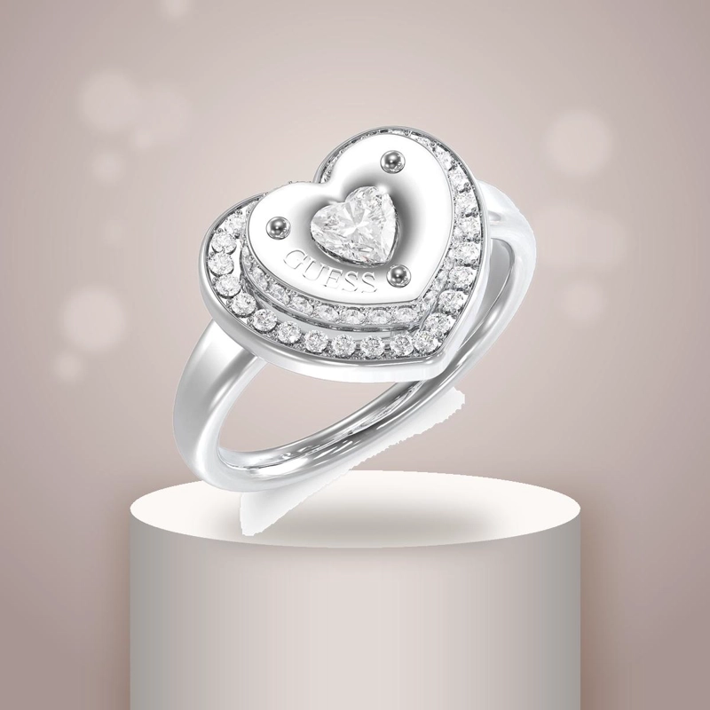 ANILLO MUJER GUESS PLATEADO JUBR05552JWRH52 - 2