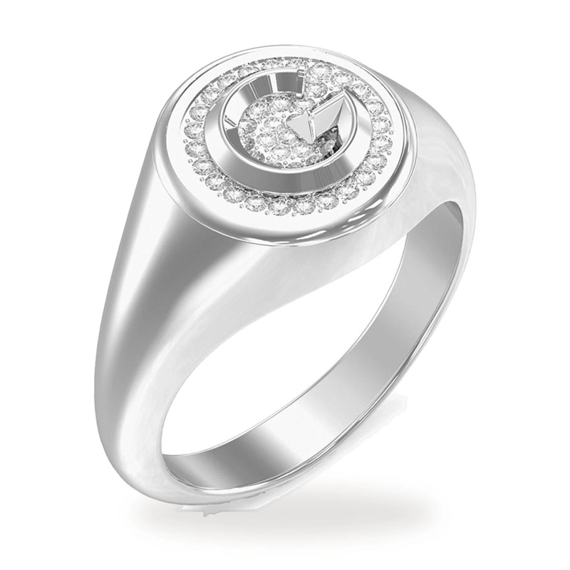 ANILLO MUJER GUESS PLATEADO JUBR05449JWRH54 - 1