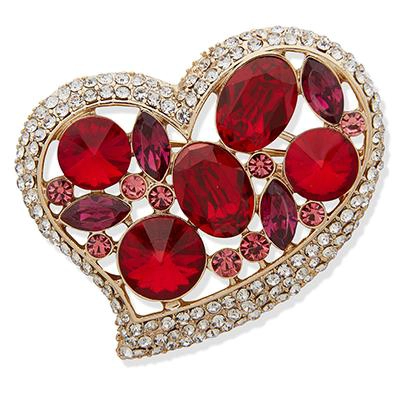 PRENDEDOR MUJER ANNE KLEIN CHERISHED MOMENTS ROJO - 1