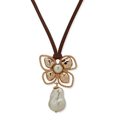 COLLAR MUJER ANNE KLEIN BEAUTY IN BLOOM DORADO - 1