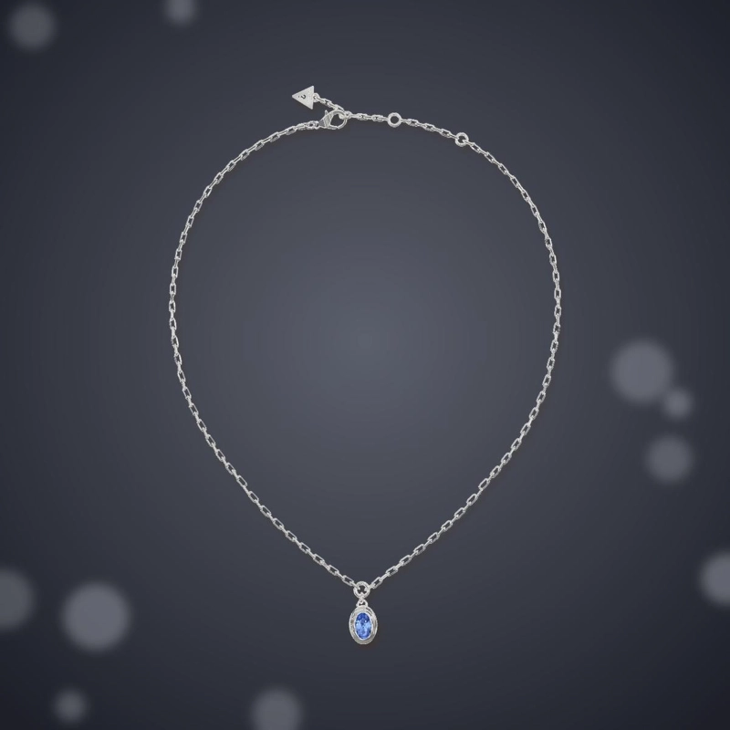 COLLAR DIVINE MUJER GUESS PLATEADO - 2