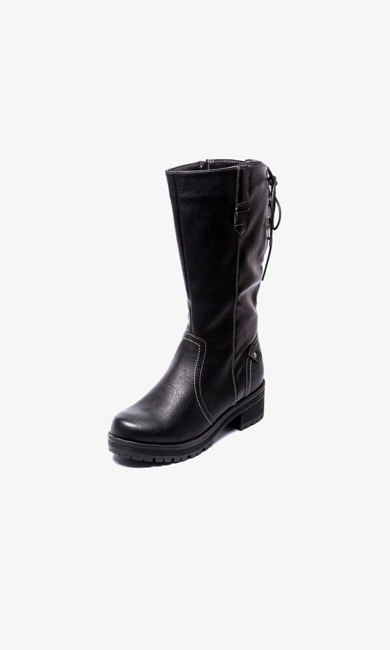 BOTAS MUJER CHANCLETA CINDY BLACK - 1