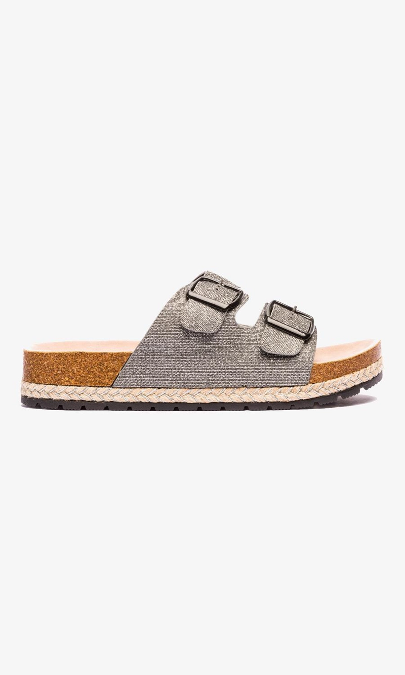 SANDALIAS MUJER CHANCLETA GRIS GURAMI - 1