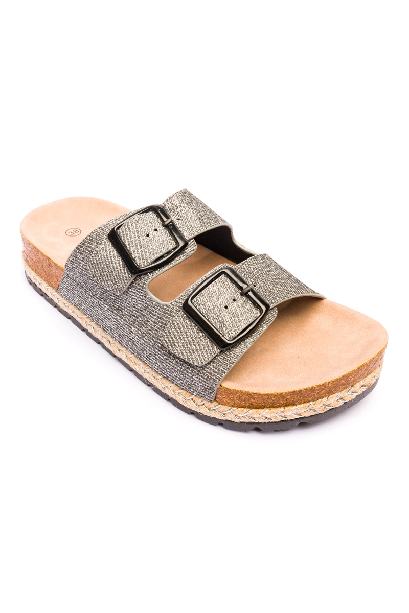 SANDALIAS MUJER CHANCLETA GRIS GURAMI - 3
