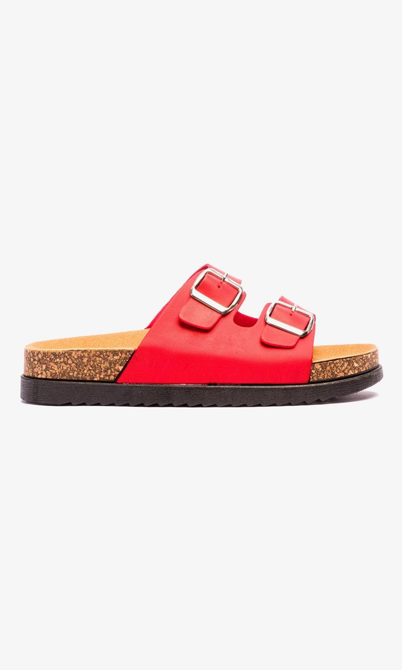 SANDALIAS MUJER CHANCLETA ROJO ARLEQUIN - 1