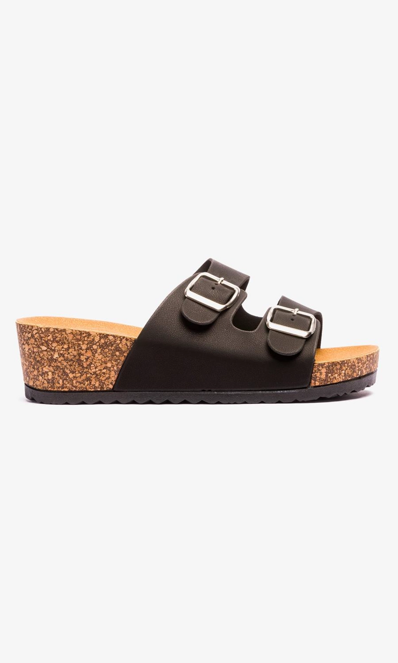 SANDALIAS MUJER CHANCLETA NEGRO CARDENAL - 1