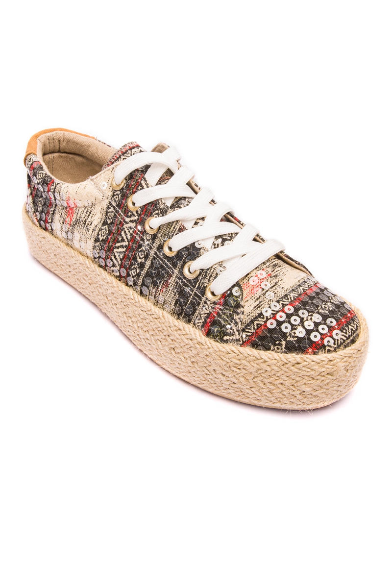 ZAPATILLAS MUJER CHANCLETA CASUALES BEIGE MALE - 3