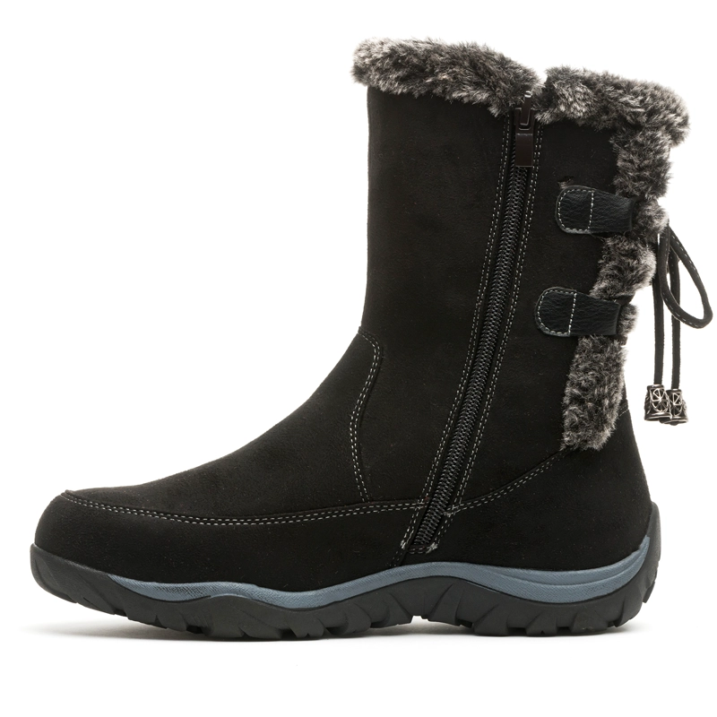BOTA MUJER LUCERA  NEGRO CHANCLETA - 2