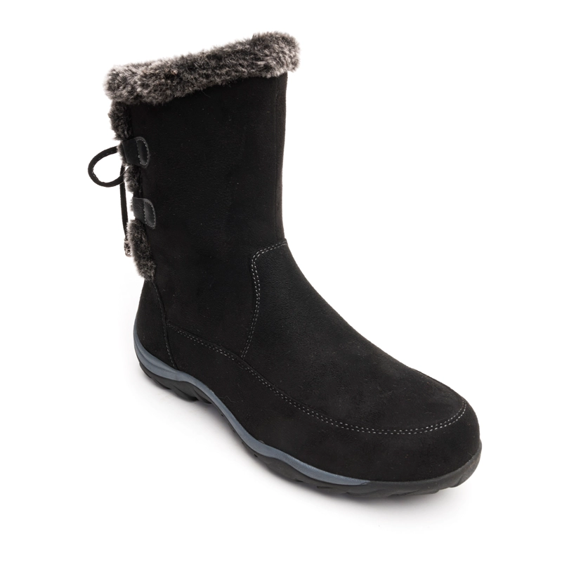 BOTA MUJER LUCERA  NEGRO CHANCLETA - 3
