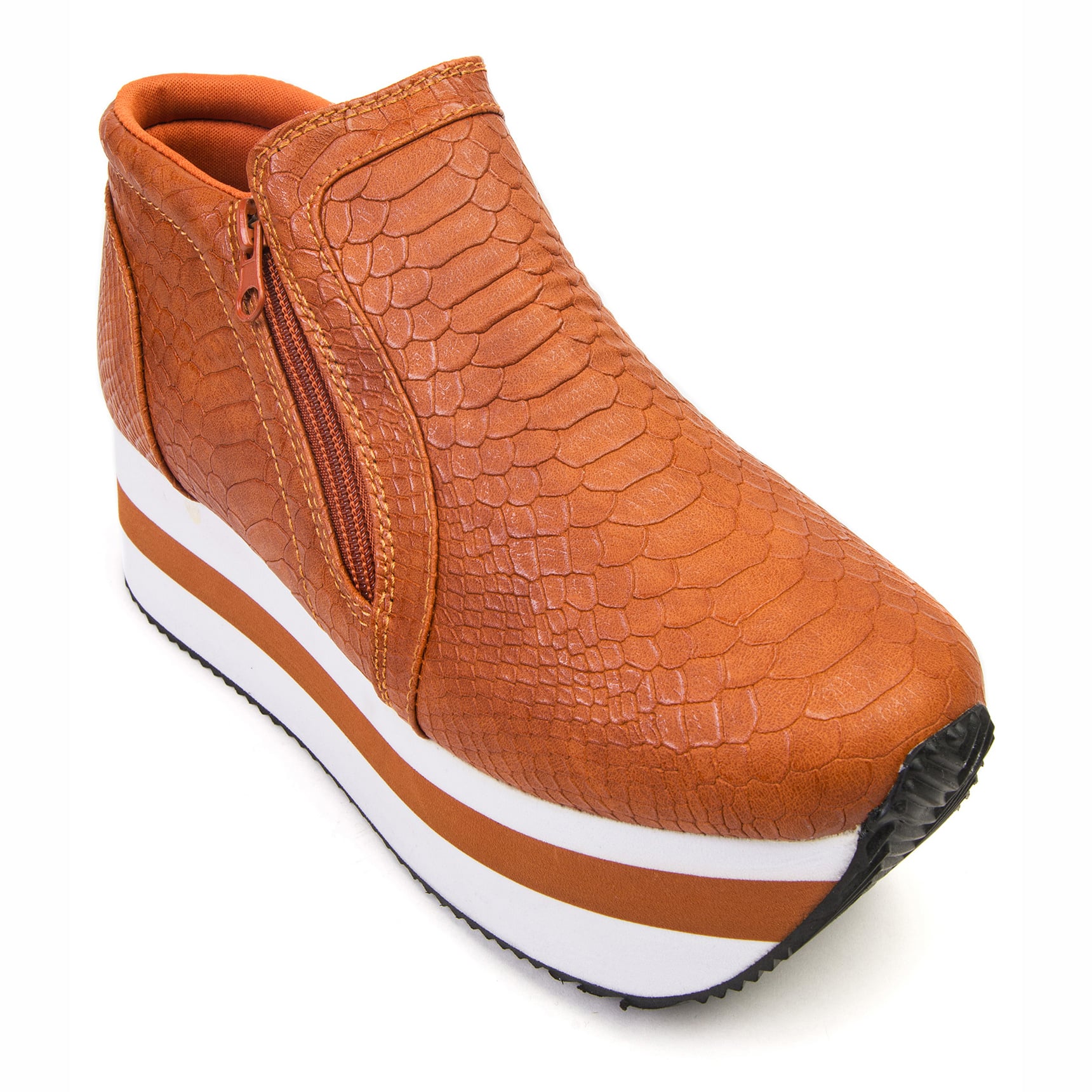 ZAPATILLAS MUJER CHANCLETA CASUALES CAFÉ CLARO NAGINI - 3