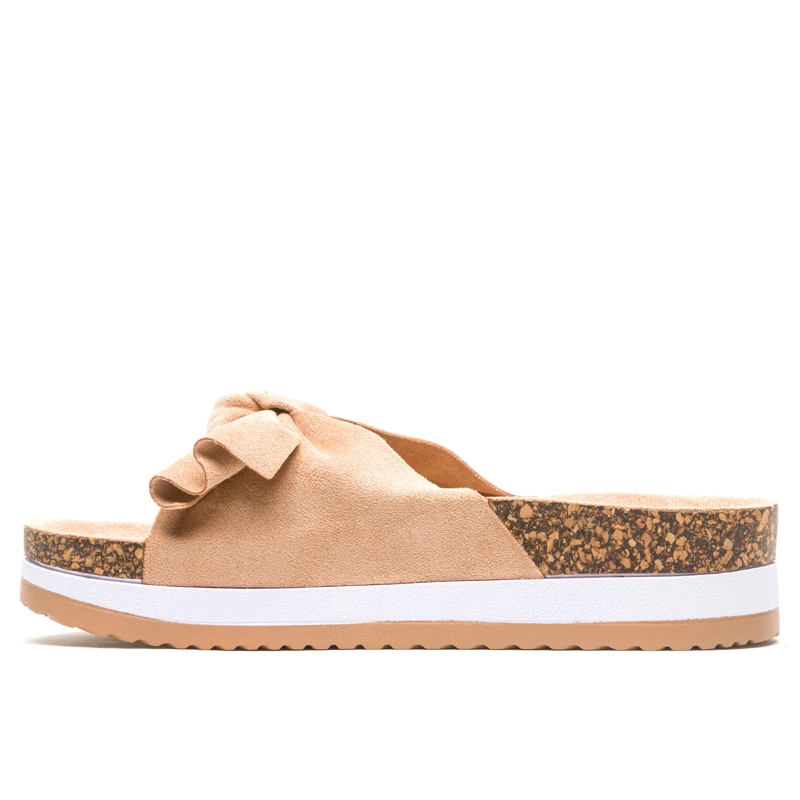 SANDALIAS MUJER CHANCLETA BEIGE ALLISON - 2