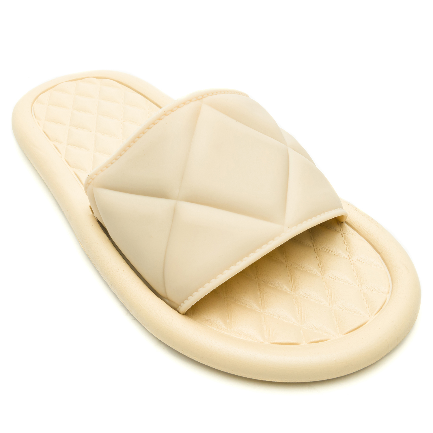 SANDALIA MUJER CATU  BEIGE CHANCLETA - 3