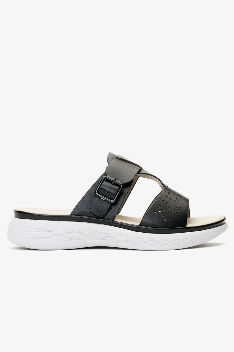 SANDALIAS MUJER CHANCLETA NEGRO KAIRI - 1