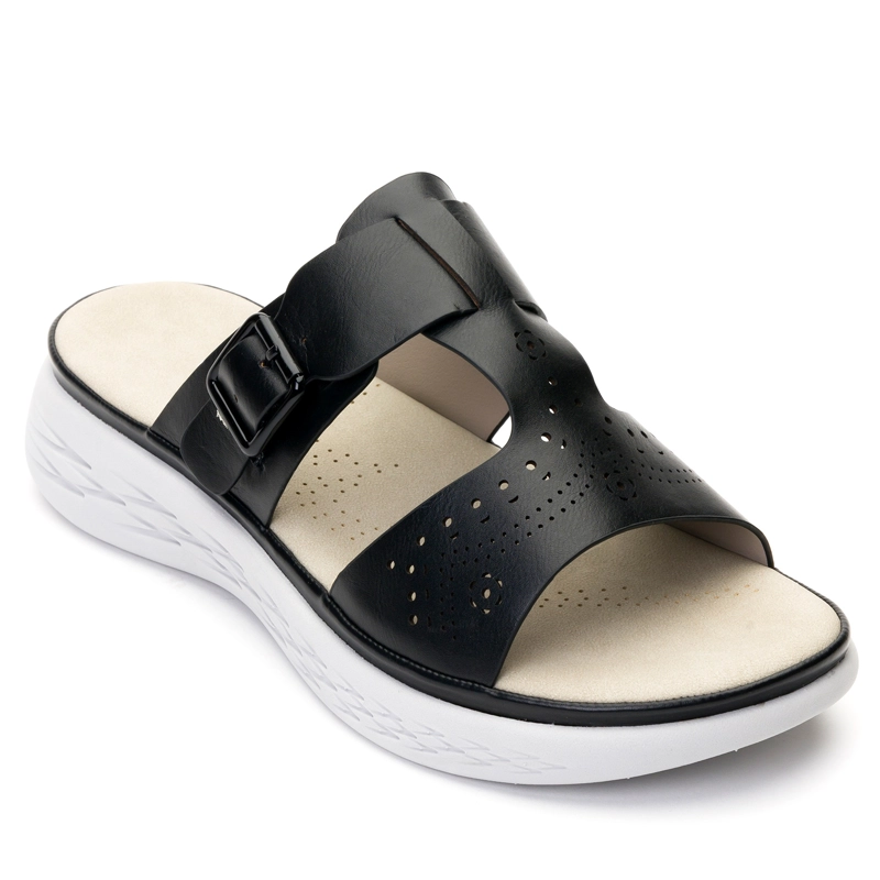 SANDALIAS MUJER CHANCLETA NEGRO KAIRI - 3