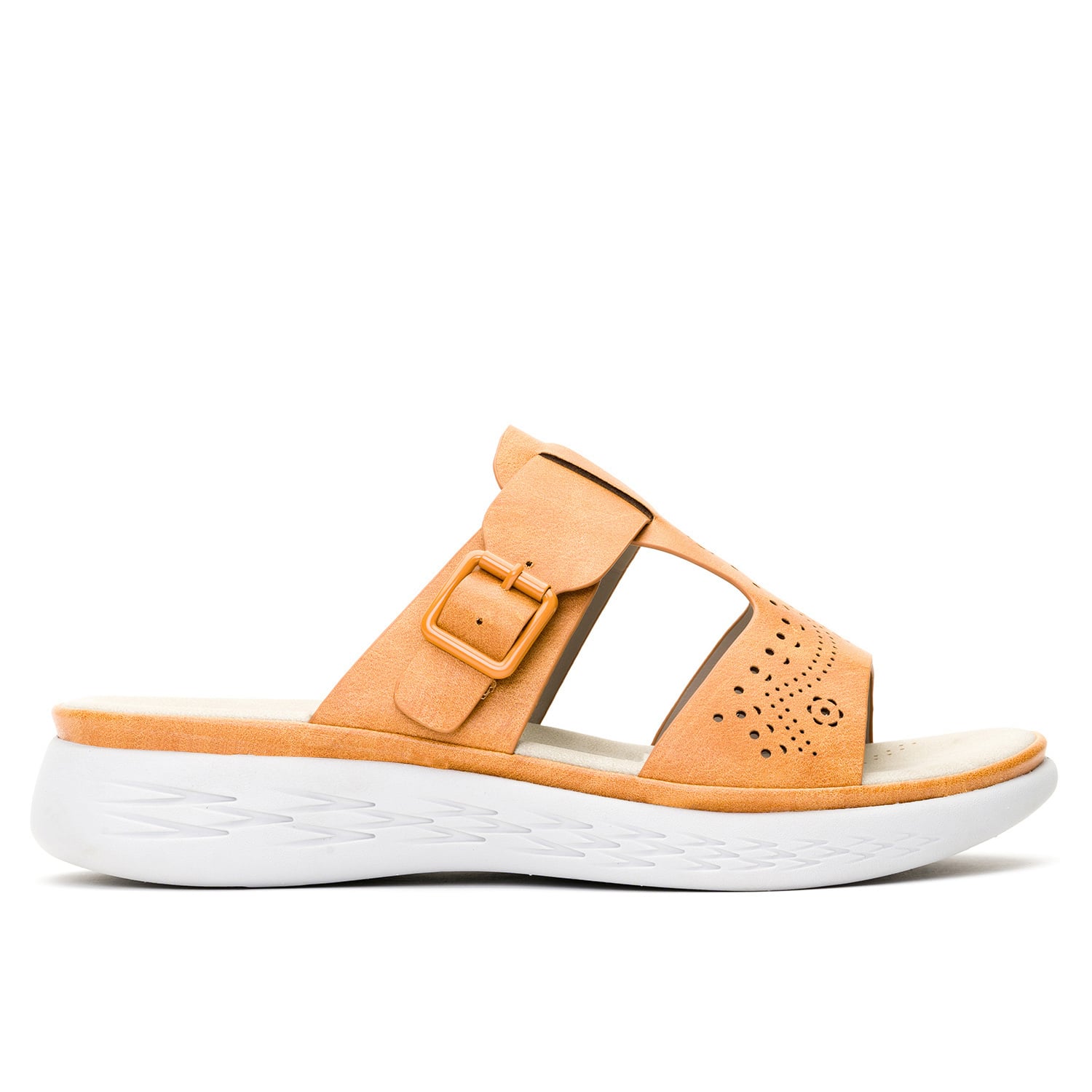 SANDALIA MUJER KAIRI CAMEL CHANCLETA