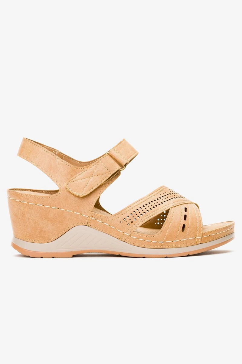 SANDALIAS MUJER CHANCLETA BEIGE MILÁN - 1