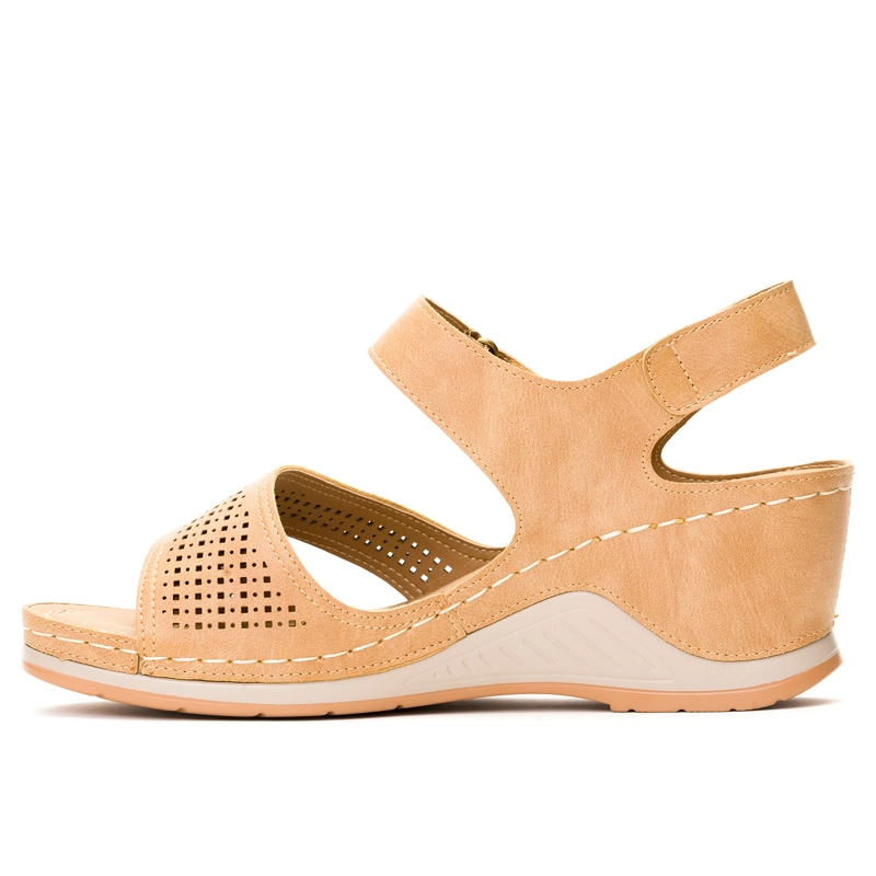 SANDALIAS MUJER CHANCLETA BEIGE MILÁN - 2