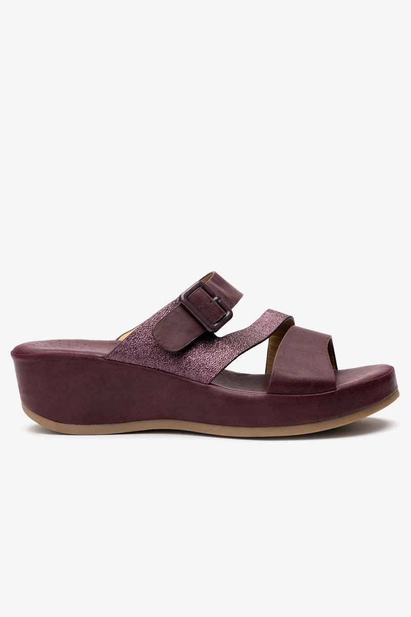SANDALIA MUJER MORADO CAROLINE CHANCLETA - 1