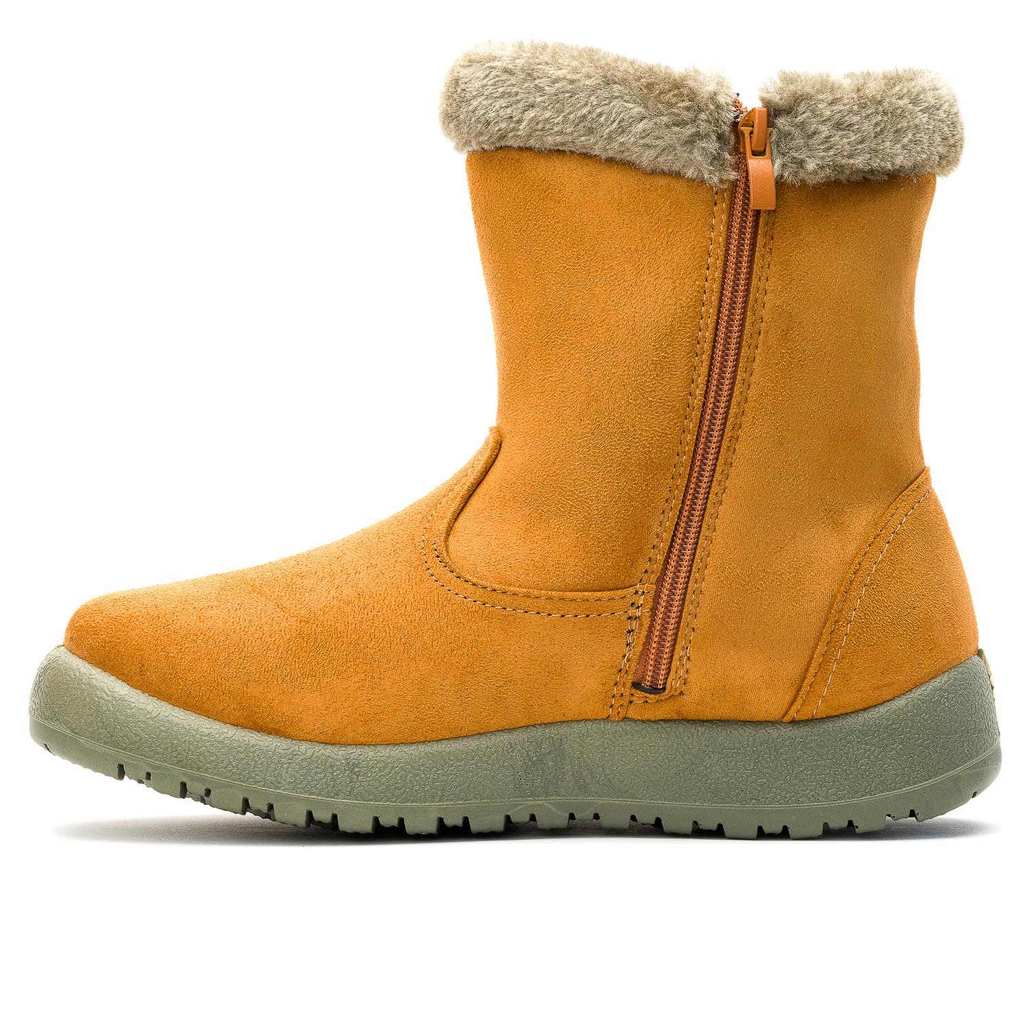BOTAS MUJER CHANCLETA CAMEL FRESIA - 2