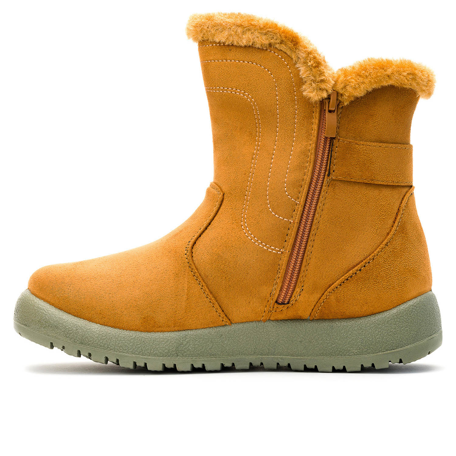 BOTAS MUJER CHANCLETA CAMEL SILENE - 2