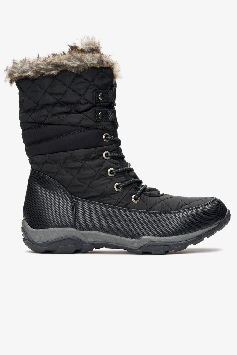 BOTA MUJER ASHIMA  NEGRO CHANCLETA - 1