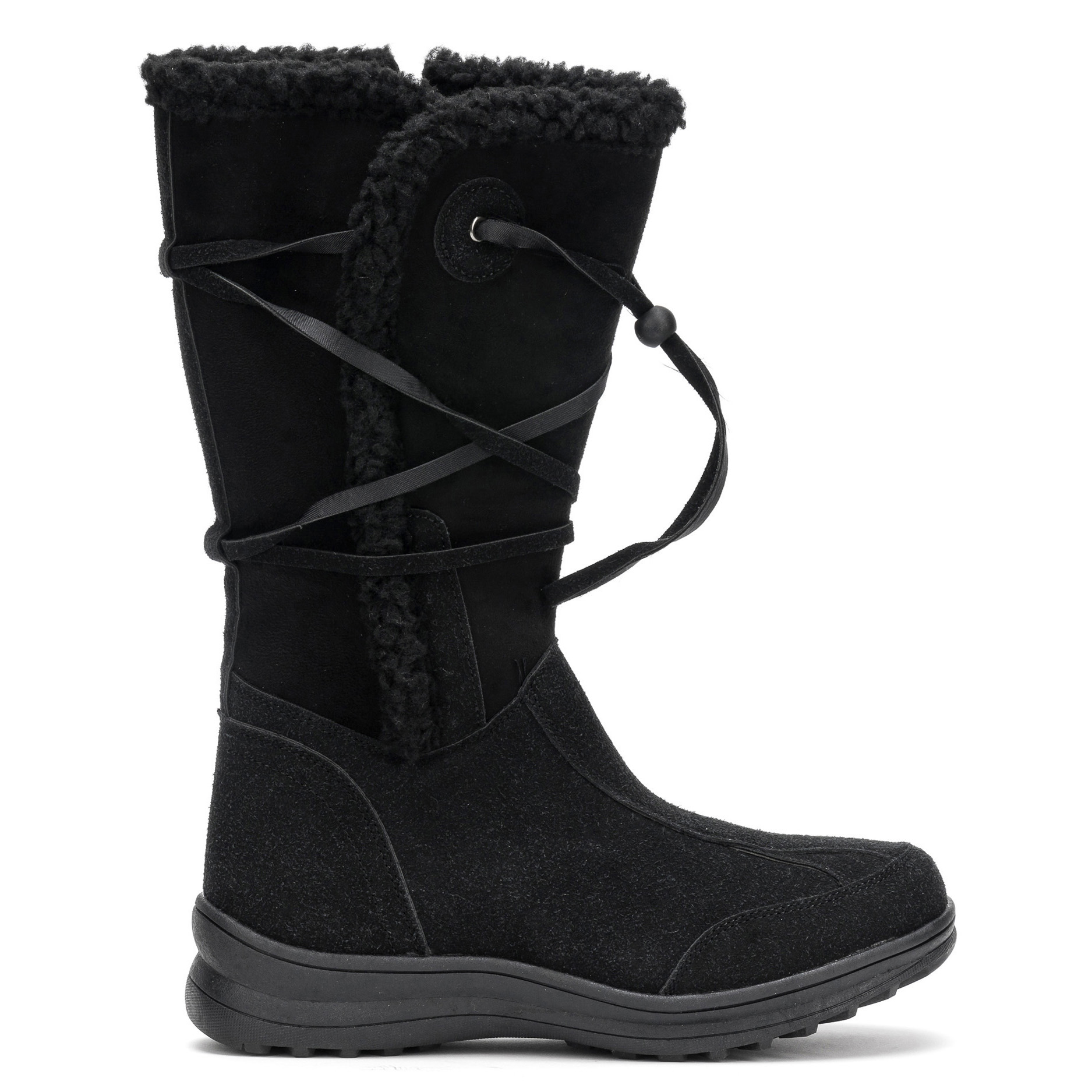 Ripley - BOTAS MUJER CARBIN NEGRO RIBUN