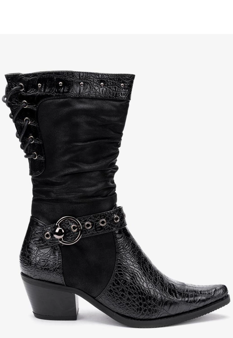 BOTAS MUJER THUNDER BLUE NEGRO ELLEN - 1