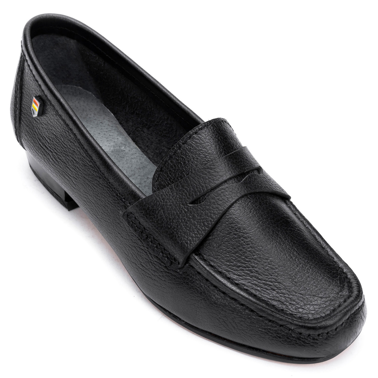 MOCASINES MUJER ACHA CUERO NEGRO FICUS - 3