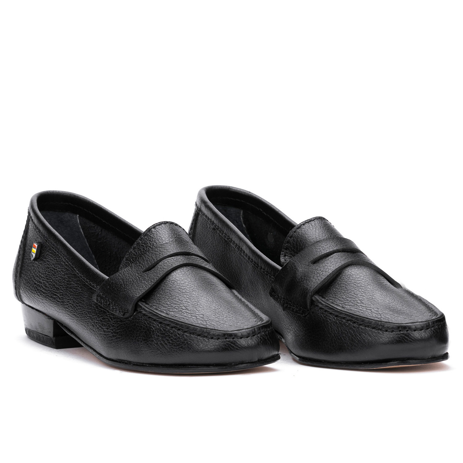 MOCASINES MUJER ACHA CUERO NEGRO FICUS - 4