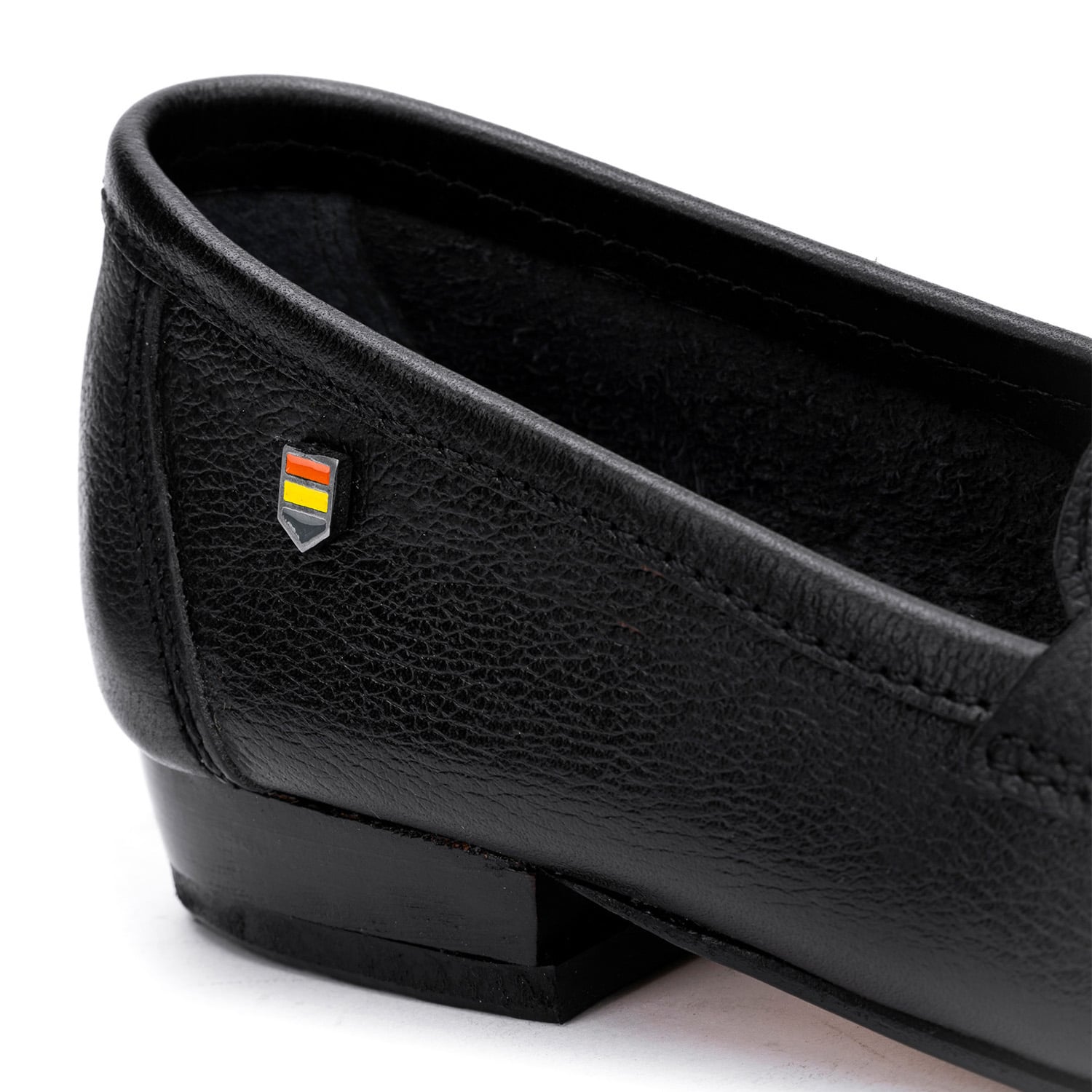 MOCASINES MUJER ACHA CUERO NEGRO FICUS - 5