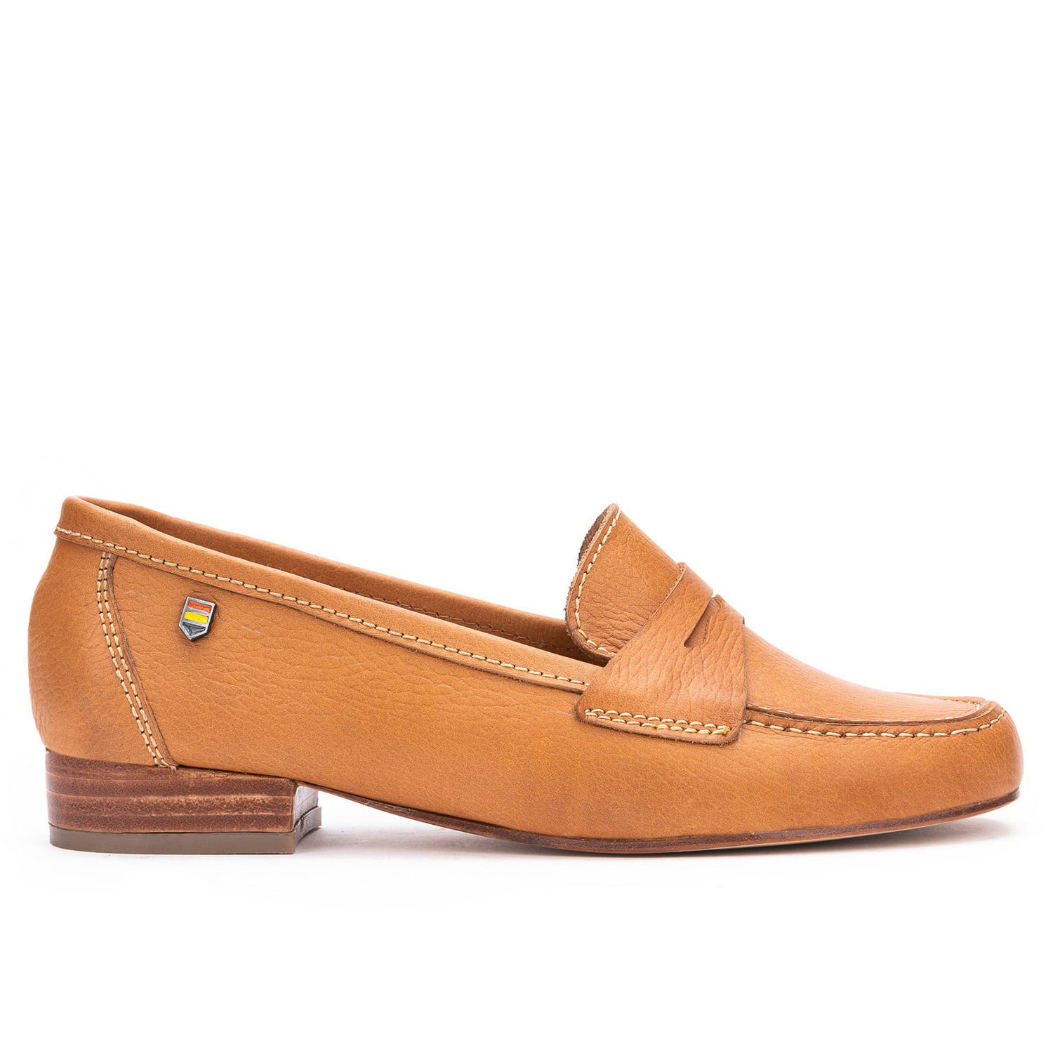 MOCASIN CUERO FICUS BEIGE ACHA - 1