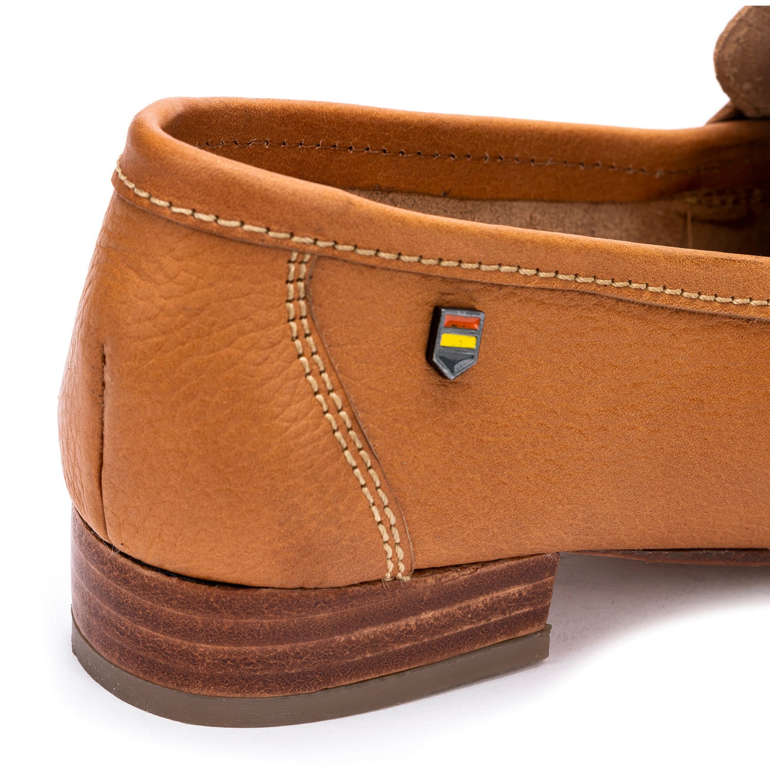 MOCASIN CUERO FICUS BEIGE ACHA - 5