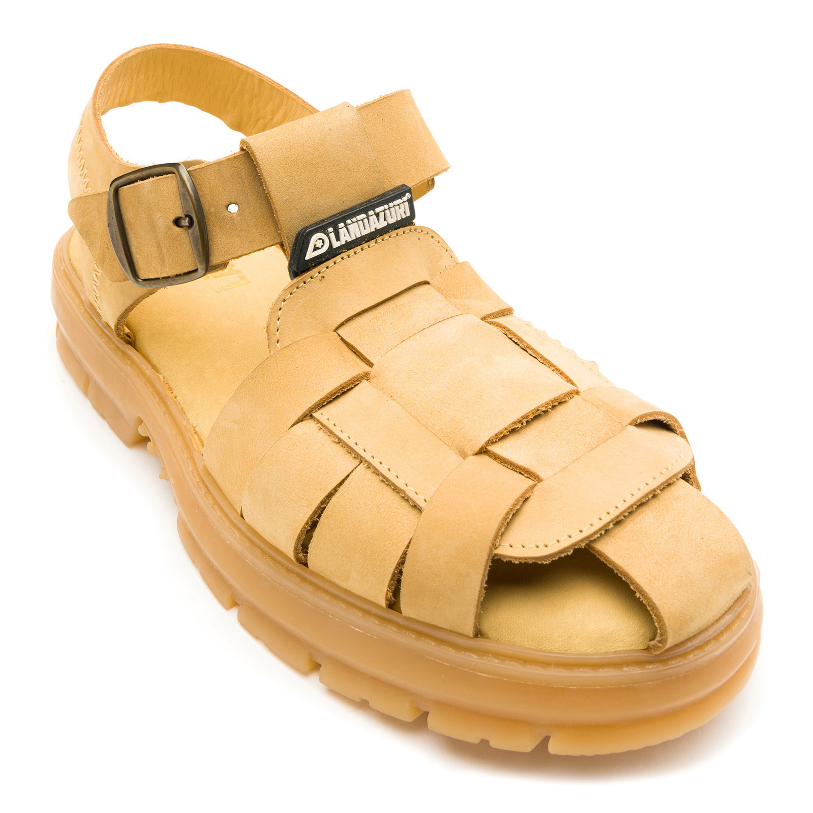 SANDALIA CUERO CARCINUS CAMEL LANDAZURI - 3