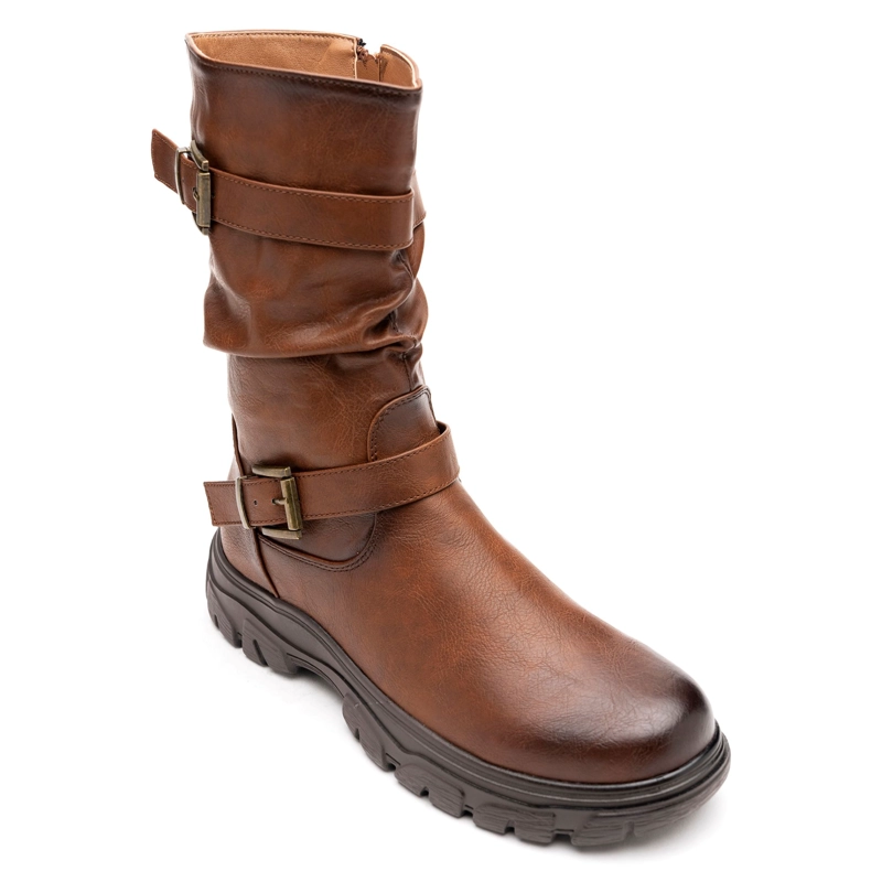 BOTA MUJER KARIN  CAFE  THUNDER BLUE - 3