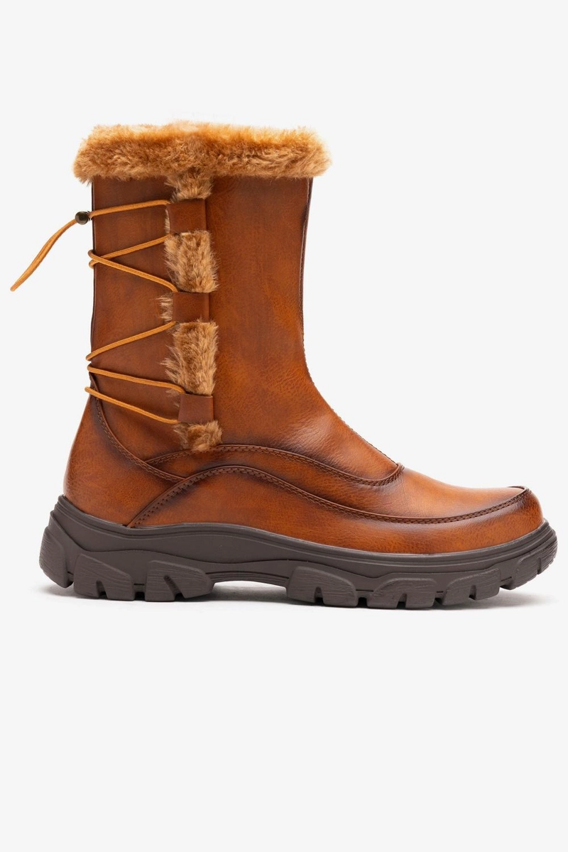 BOTA MUJER YADI  CAFE  THUNDER BLUE - 1