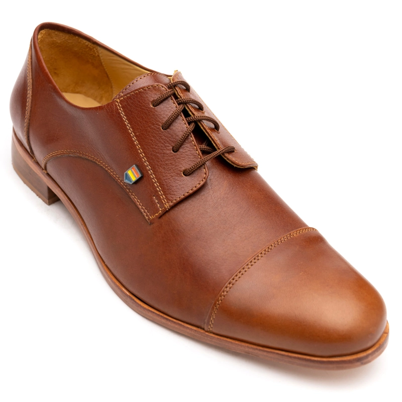 ZAPATO CUERO CIPRE S CAFE  ACHA - 3