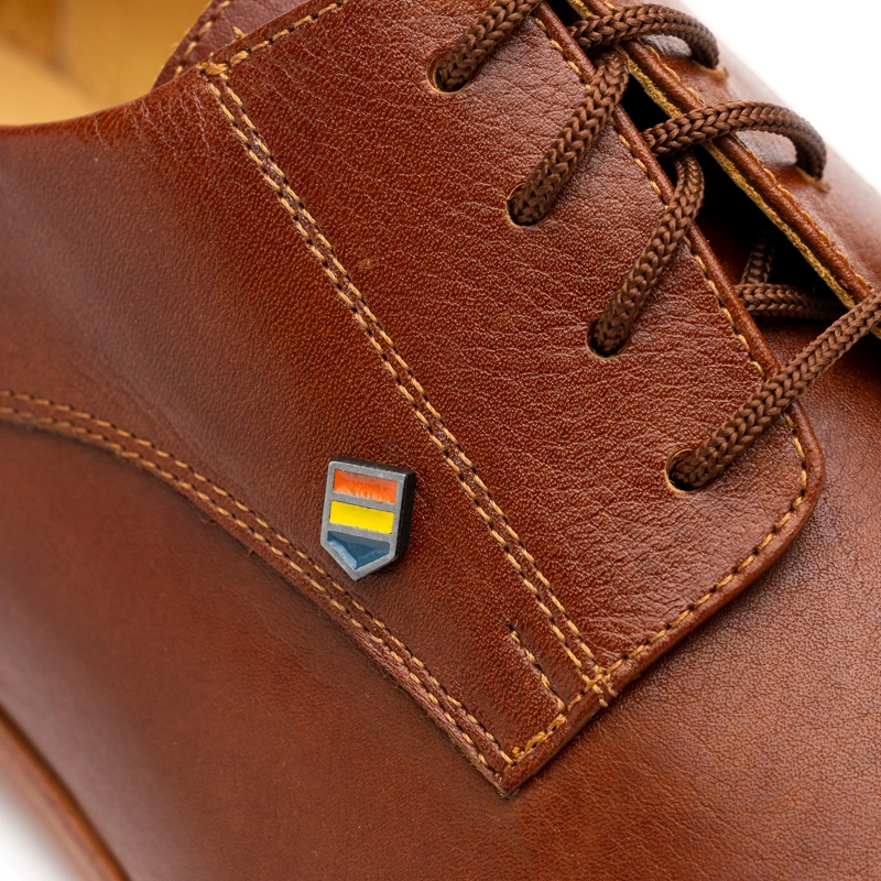 ZAPATO CUERO CIPRE S CAFE  ACHA - 5