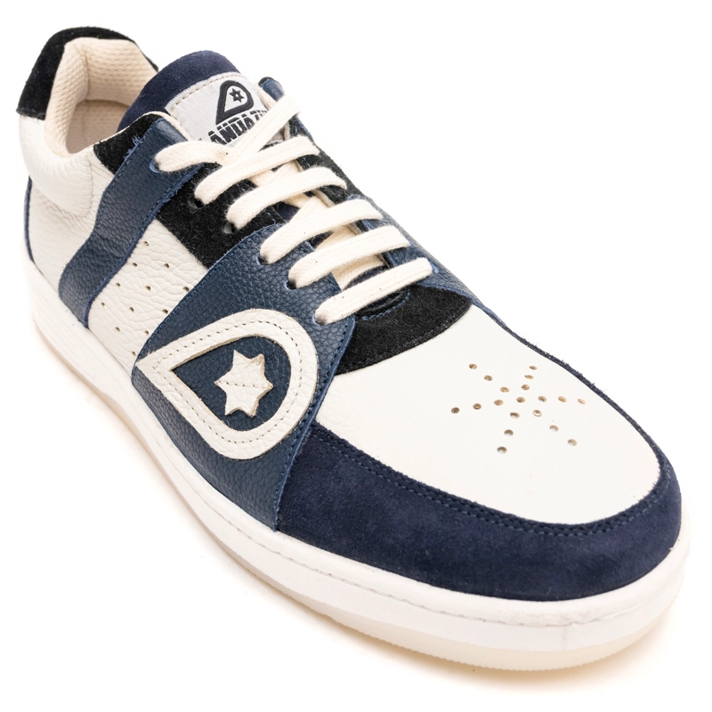 ZAPATILLAS HOMBRE LANDAZURI URBANAS AZUL UNUS CUERO - 3