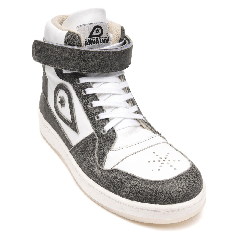 ZAPATILLAS HOMBRE LANDAZURI URBANAS GRIS ASTRUM CUERO - 3