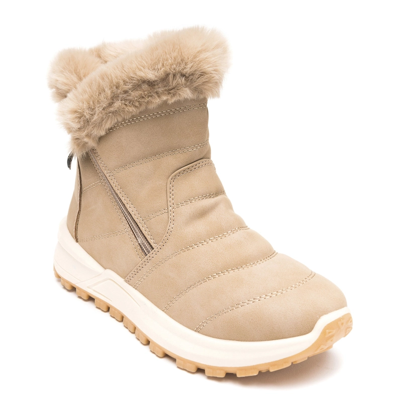 BOTÍN MUJER CARBIN FELPUDO KHAKI MIRANDA - 3