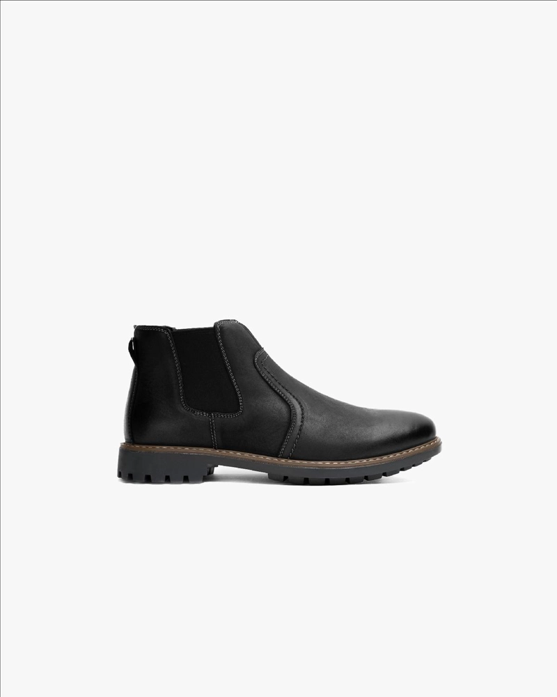 BOTÍN HOMBRE CUERO NEGRO ALOIS ZAMETA CASUAL - 1
