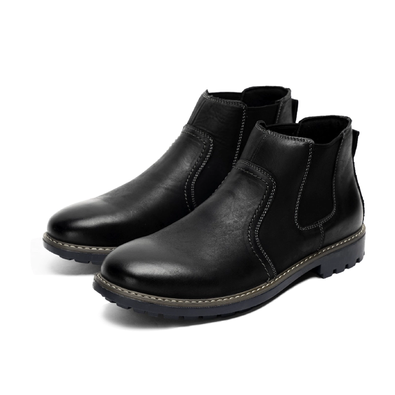 BOTÍN HOMBRE CUERO NEGRO ALOIS ZAMETA CASUAL - 3