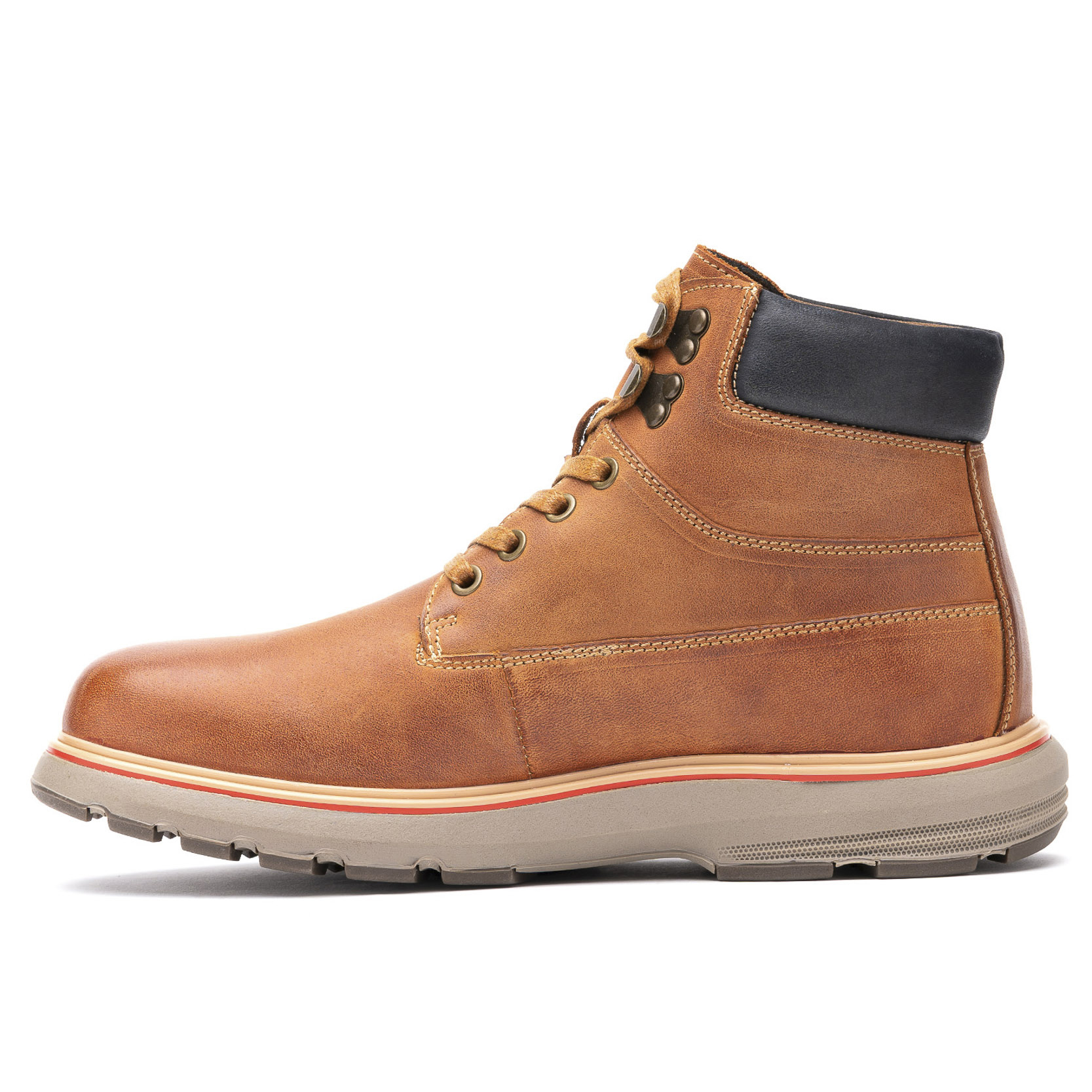 BOTÍN HOMBRE CUERO CAFÉ ANTON ZAMETA CASUAL - 2