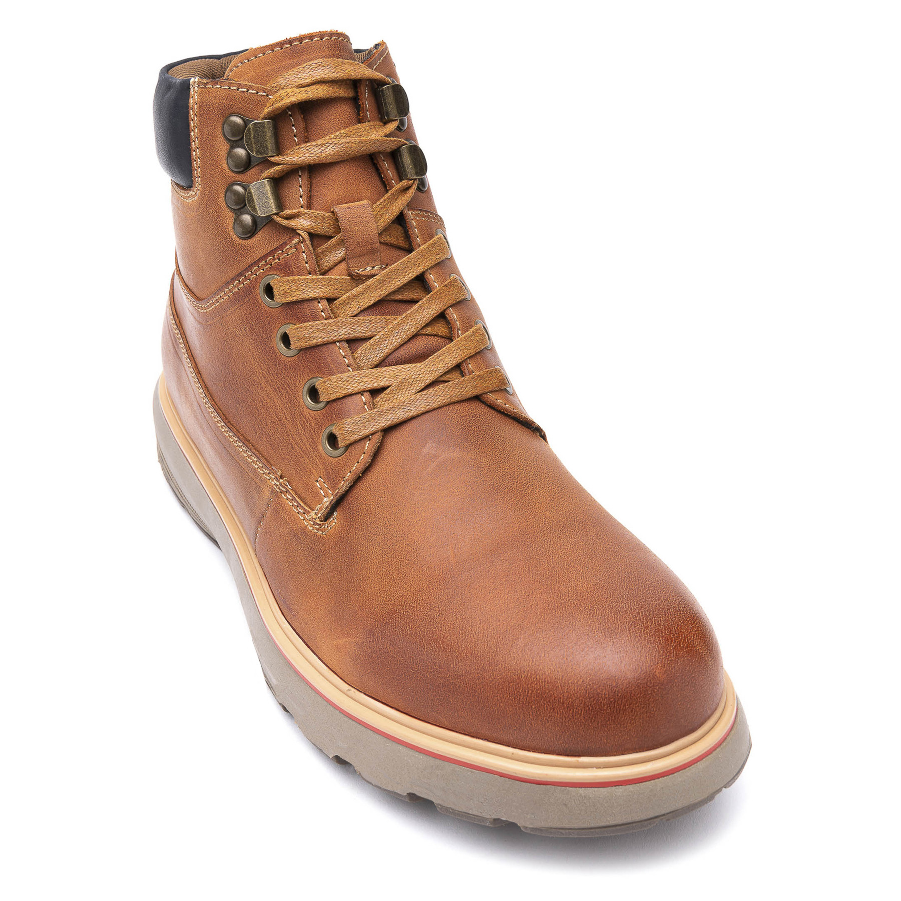 BOTÍN HOMBRE CUERO CAFÉ ANTON ZAMETA CASUAL - 3