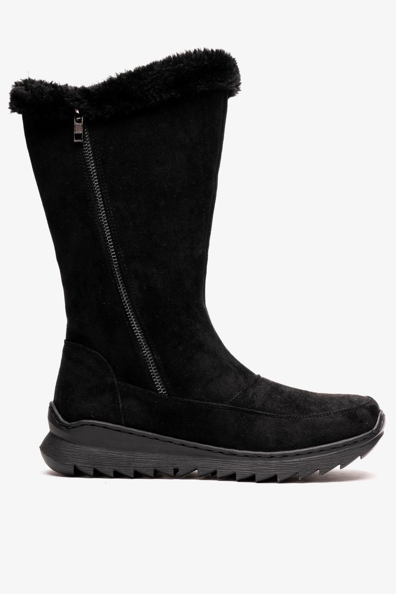 BOTA MUJER VALIB  NEGRO CHANCLETA - 1