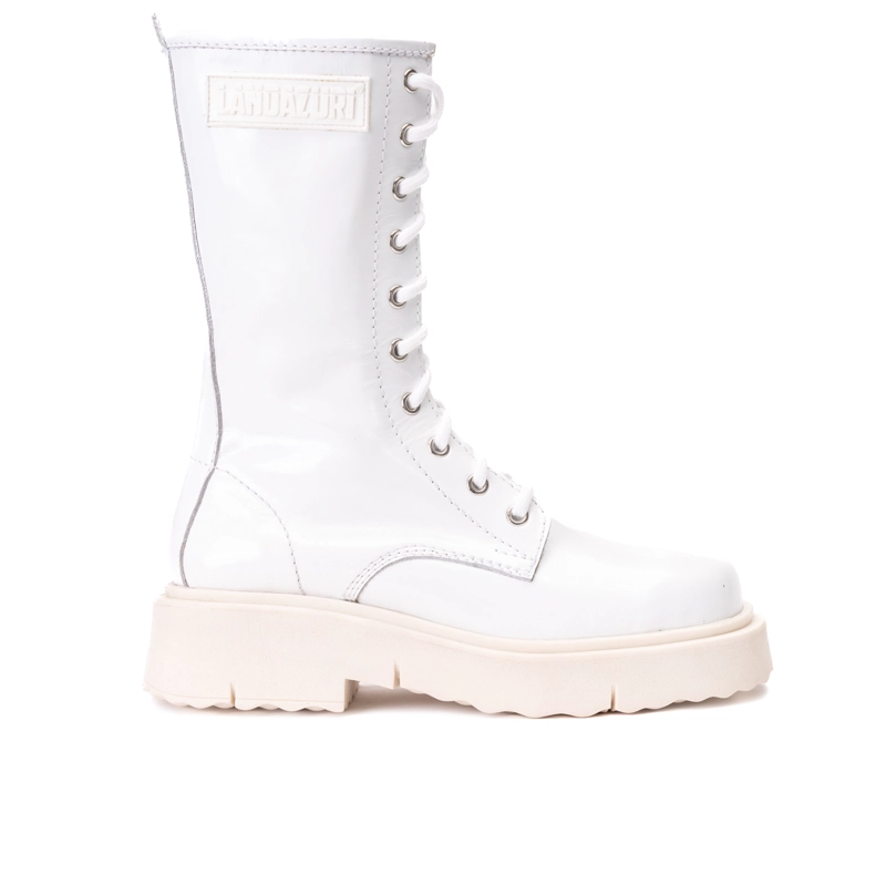 BOTAS MUJER LANDAZURI CUERO BLANCO BLADE - 1
