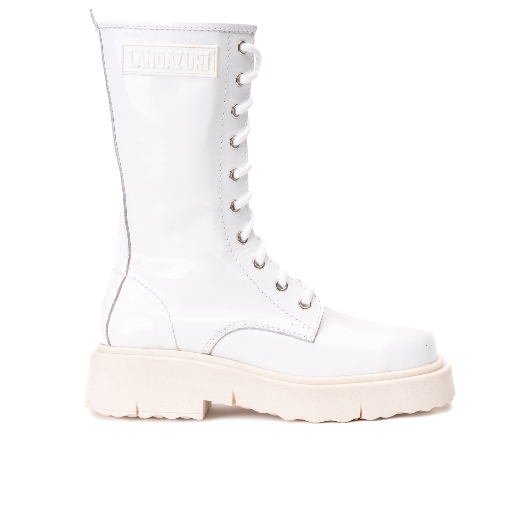 BOTAS MUJER LANDAZURI CUERO BLANCO BLADE 36